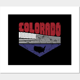 Retro Vintage Colorado USA Posters and Art